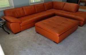 orange sectional